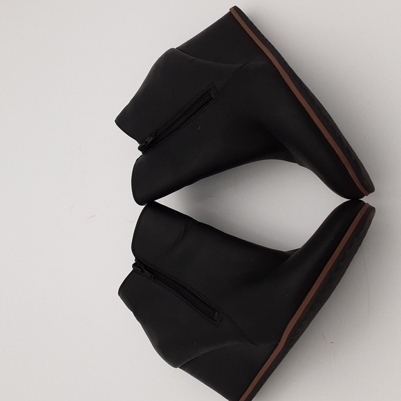 Naturalizer Soul Black Wedge Ankle Boots Wedge Casual 8M Casual Office Y2k 8M - Picture 8 of 14